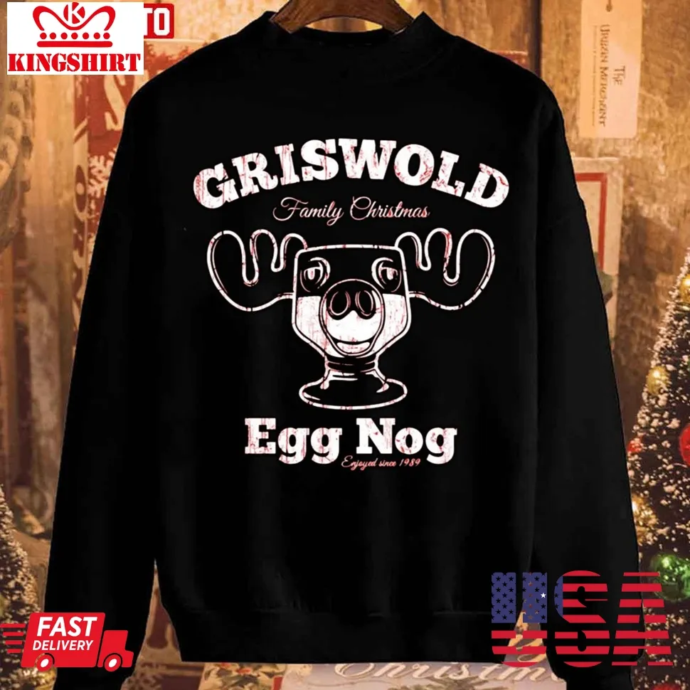 Griswold Christmas Egg Nog Unisex Sweatshirt Plus Size