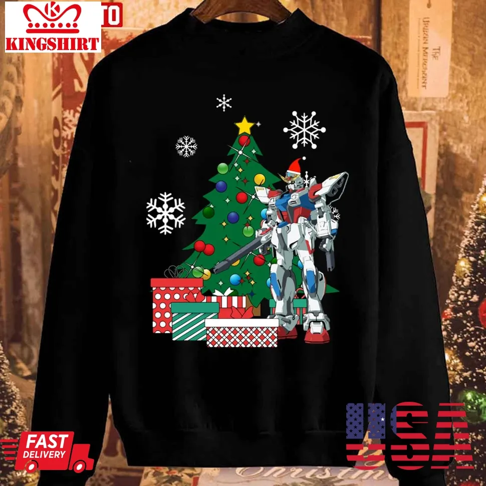 Gundam Around The Christmas Tree Unisex Sweatshirt TShirt