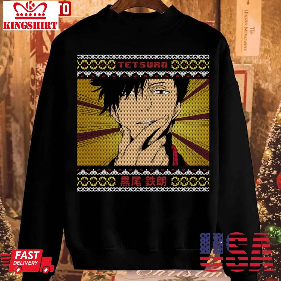 Haikyuu Fan Art Kuroo Tetsurou Christmas Unisex Sweatshirt Unisex Tshirt
