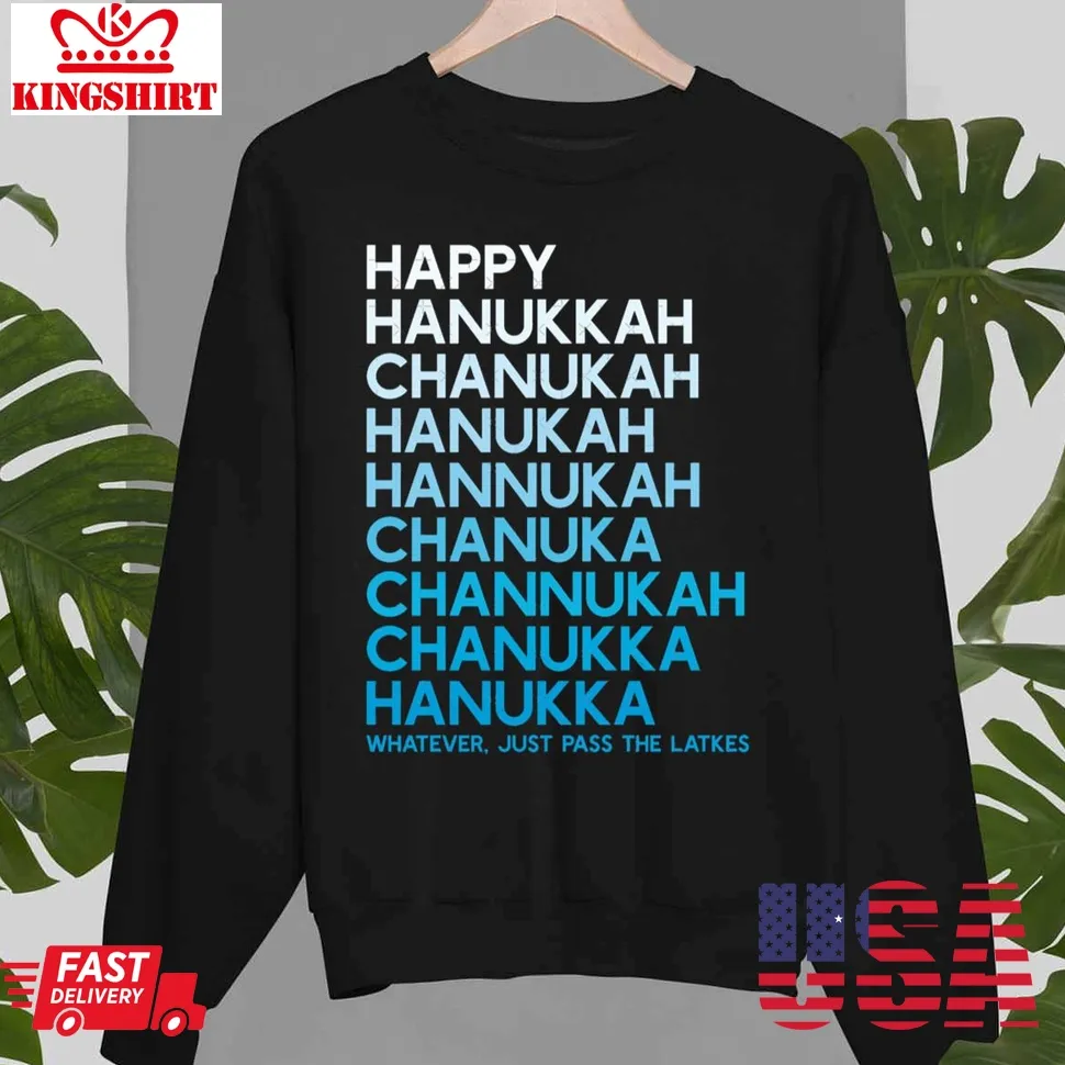 Hanukkah Spelling Shirt Unisex Sweatshirt Plus Size