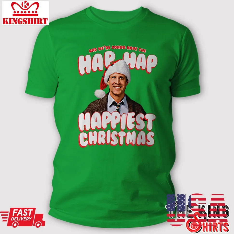 Hap Hap Happiest Christmas Vacation T Shirt Size up S to 4XL