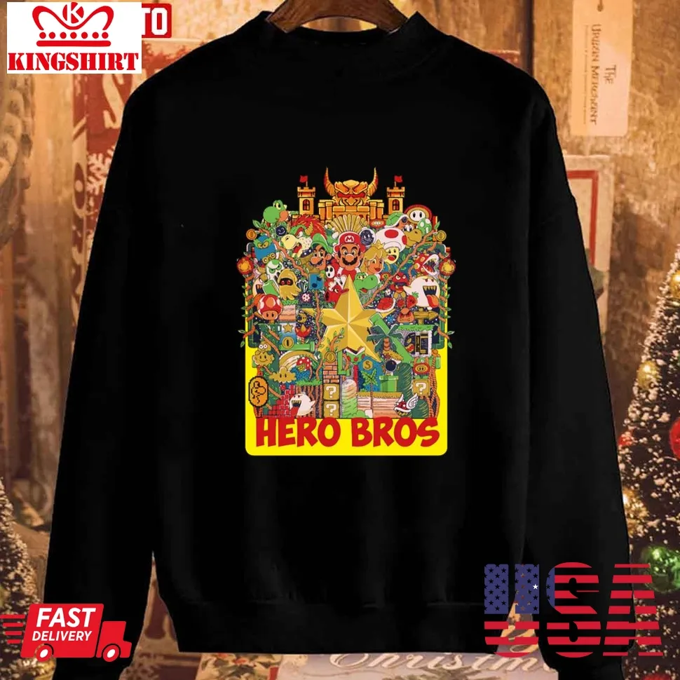 Hero Bros Christmas 2023 Unisex Sweatshirt Plus Size