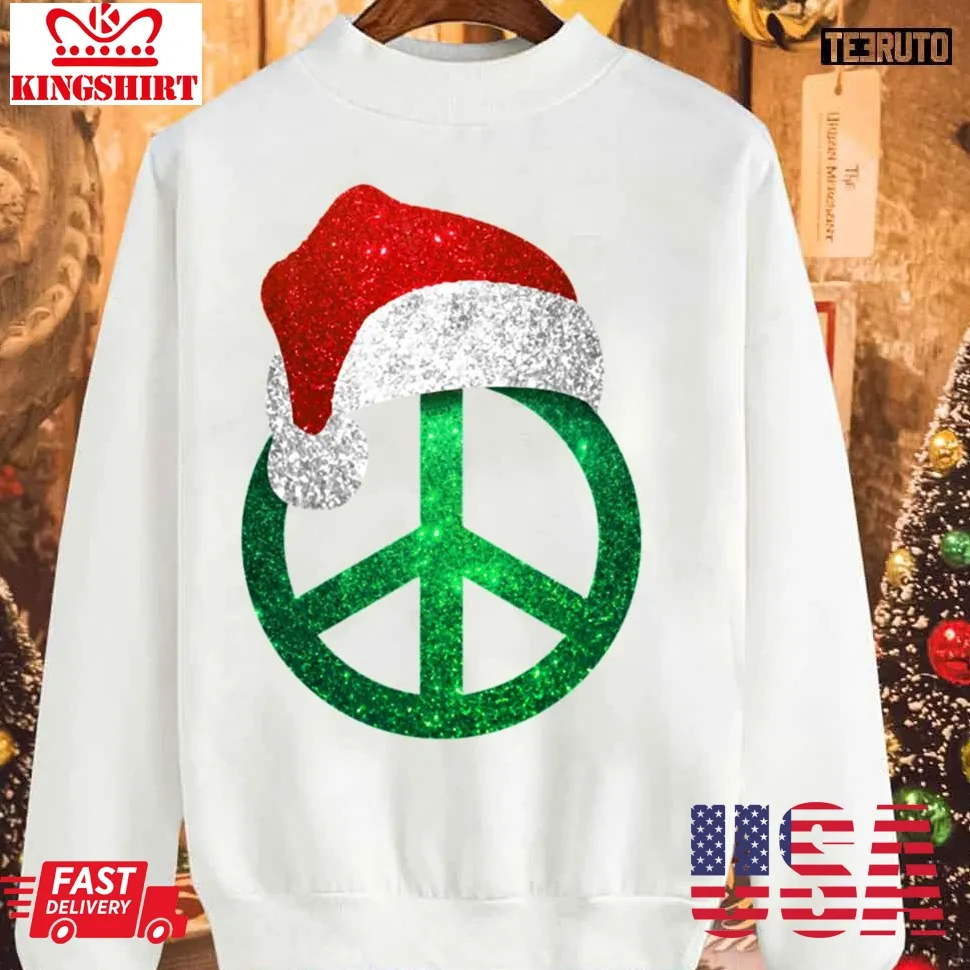 Hippie Flower Children Hippie Logo Christmas Sweatshirt Plus Size