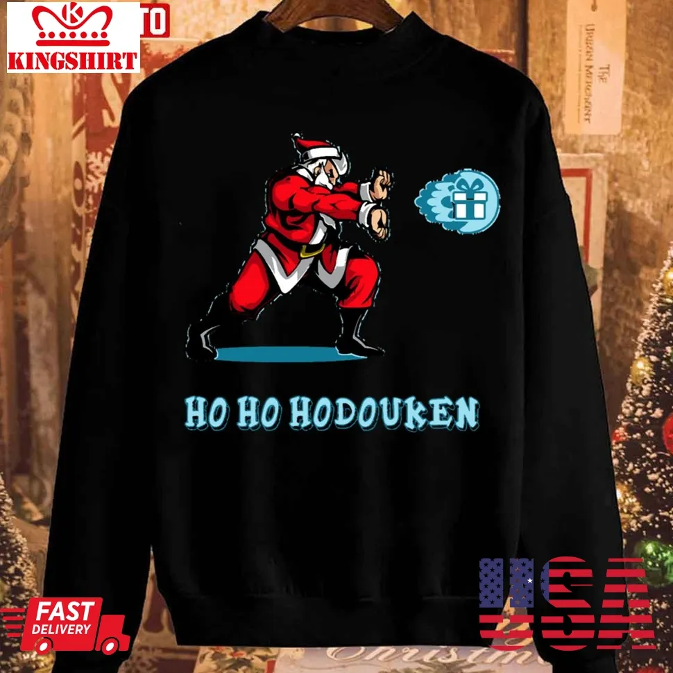 Ho Ho Hodouken Christmas 2023 Unisex Sweatshirt Size up S to 4XL