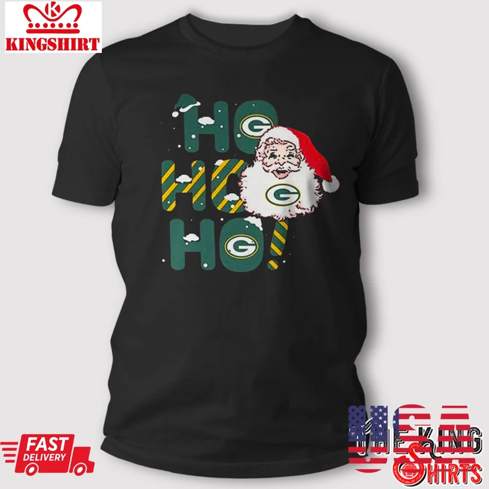 Hohoho Green Bay Packers Christmas 2023 T Shirt Size up S to 4XL