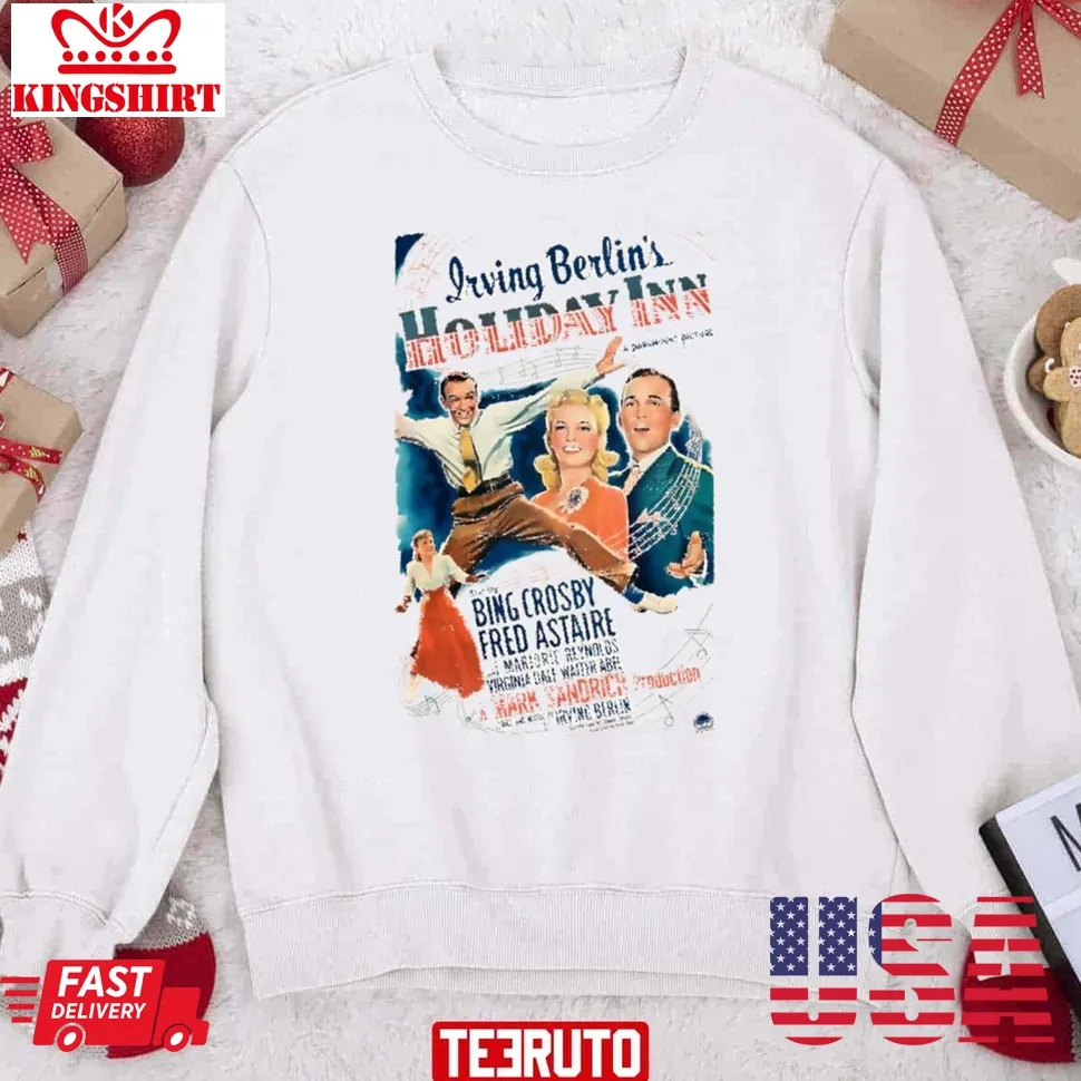 Holiday Inn Movie Poster Unisex Sweatshirt Size up S to 4XL
