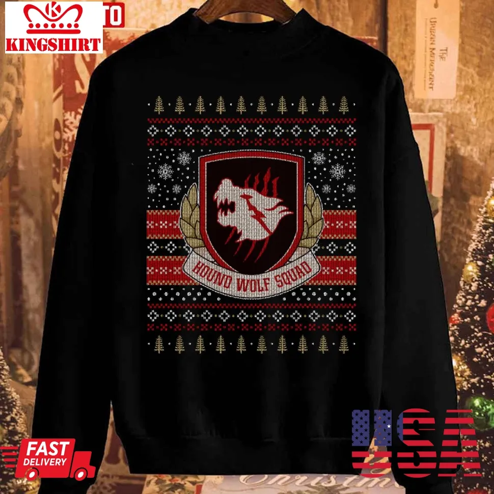Hound Wolf Squad Christmas Unisex Sweatshirt Unisex Tshirt