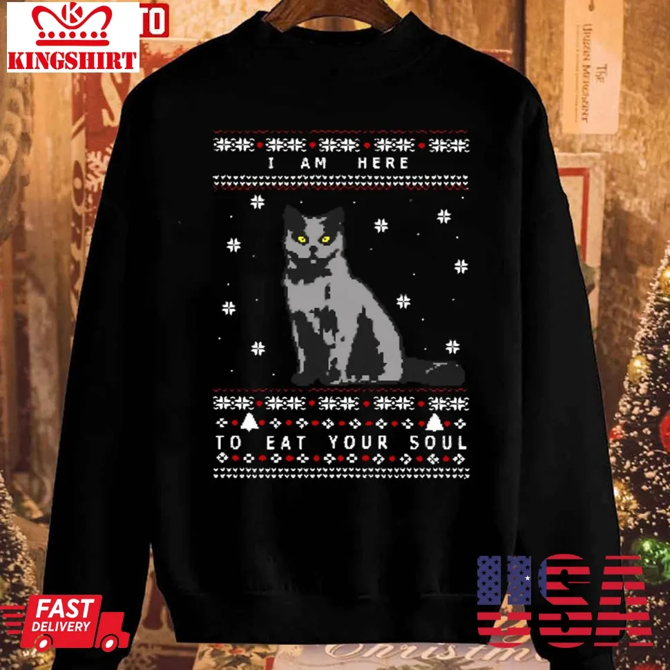 I Am Here To Eat Your Soul Ugly Christmas Unisex Sweatshirt Plus Size