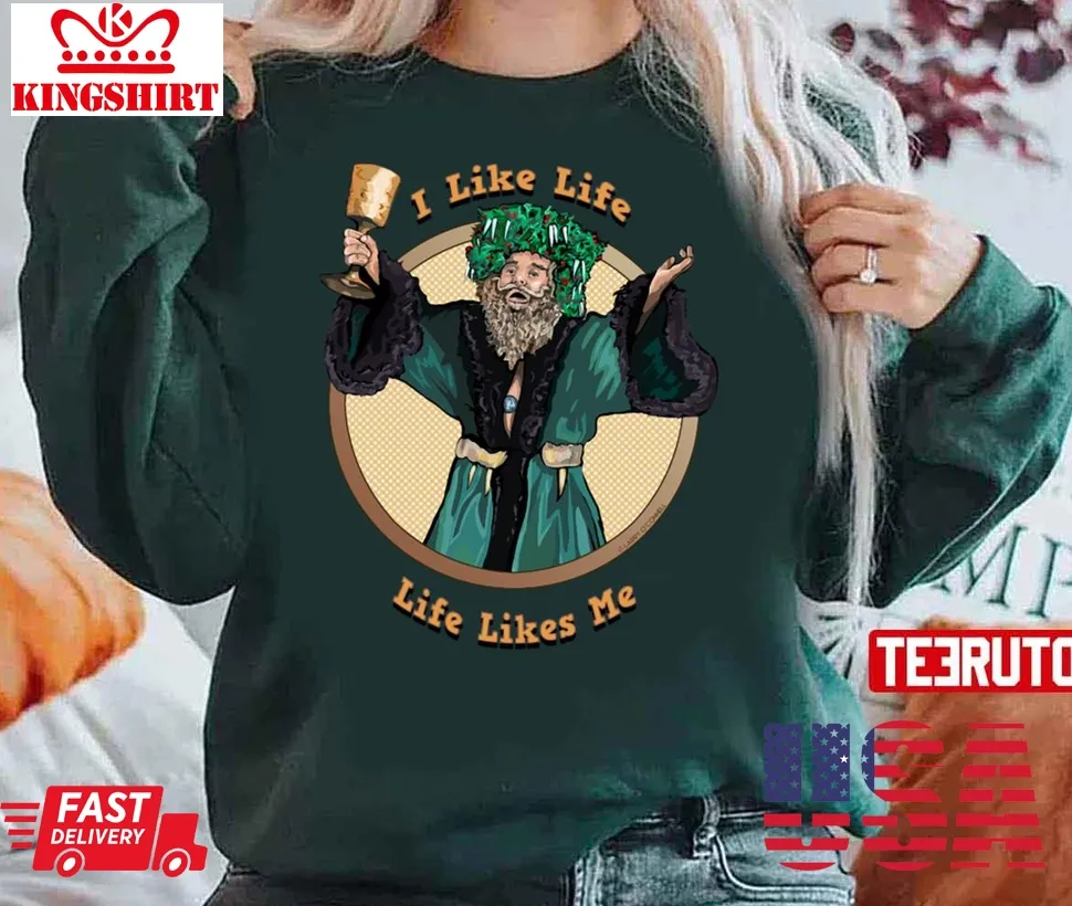 I Like Life Life Likes Me Christmas Unisex Sweatshirt Plus Size