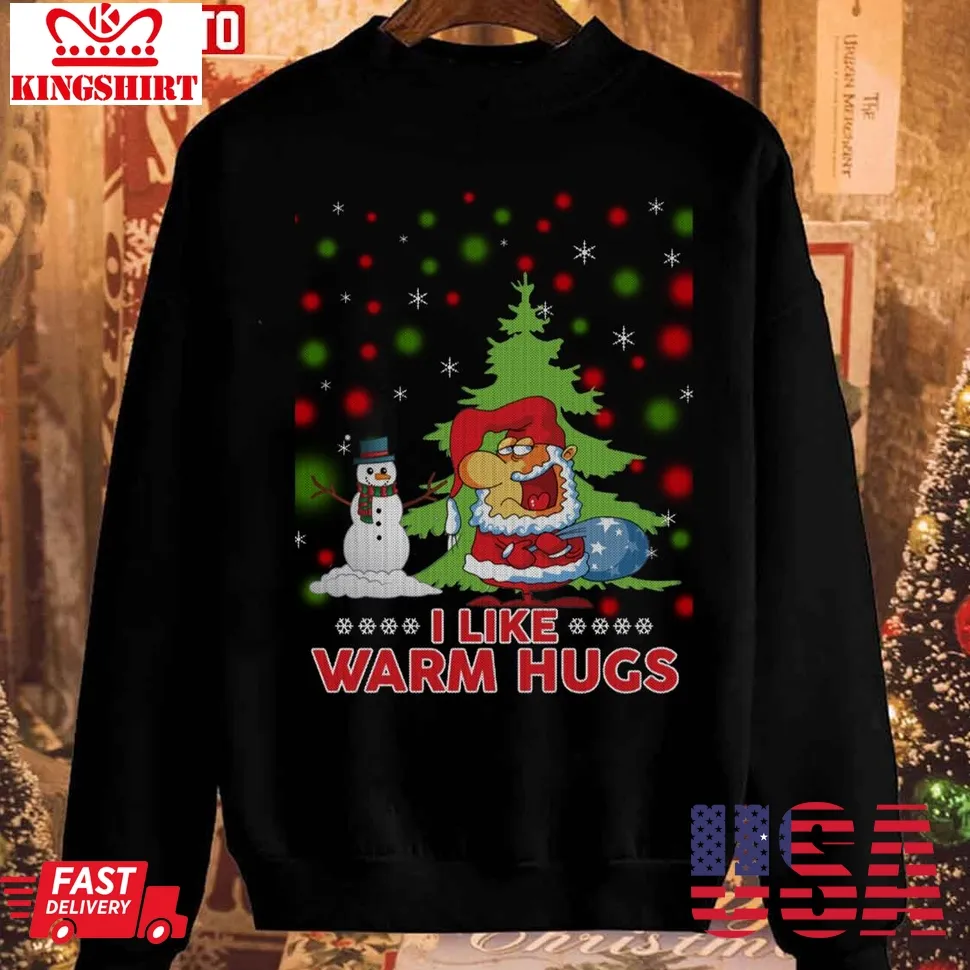 I Like Warm Hugs Christmas 2023 Unisex Sweatshirt Plus Size