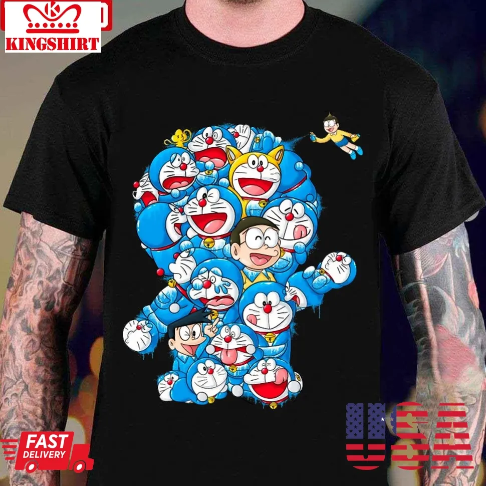 Icons Cat Doraemon Unisex T Shirt Unisex Tshirt