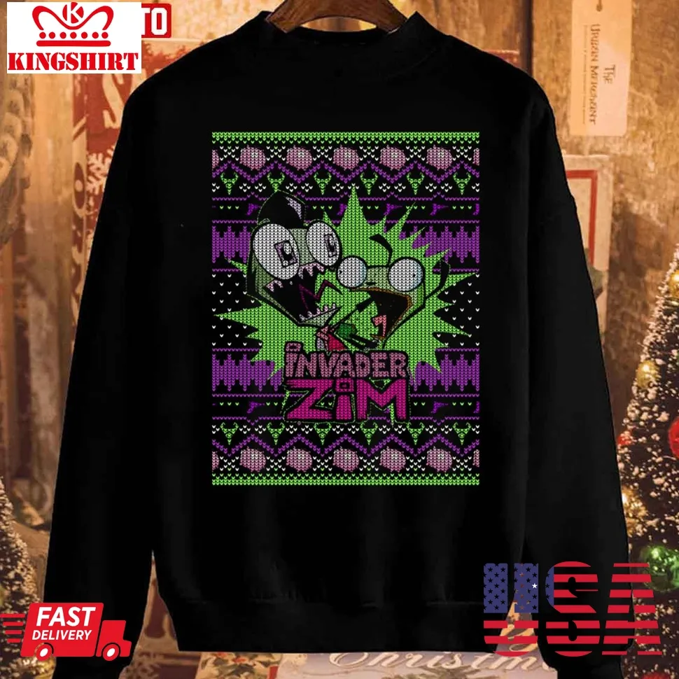 Invader Zim Christmas Holiday Scream Unisex Sweatshirt TShirt