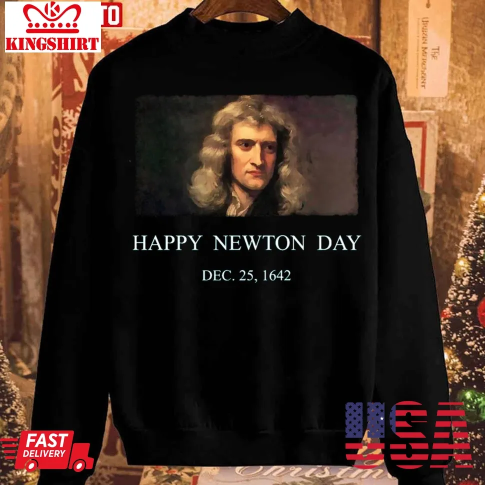 Isaac Newton Day Christmas Unisex Sweatshirt Plus Size