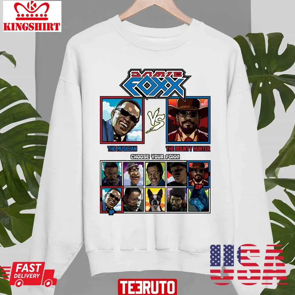 Jamie Foxx Fighter Django Unchained Unisex Sweatshirt Size up S to 4XL