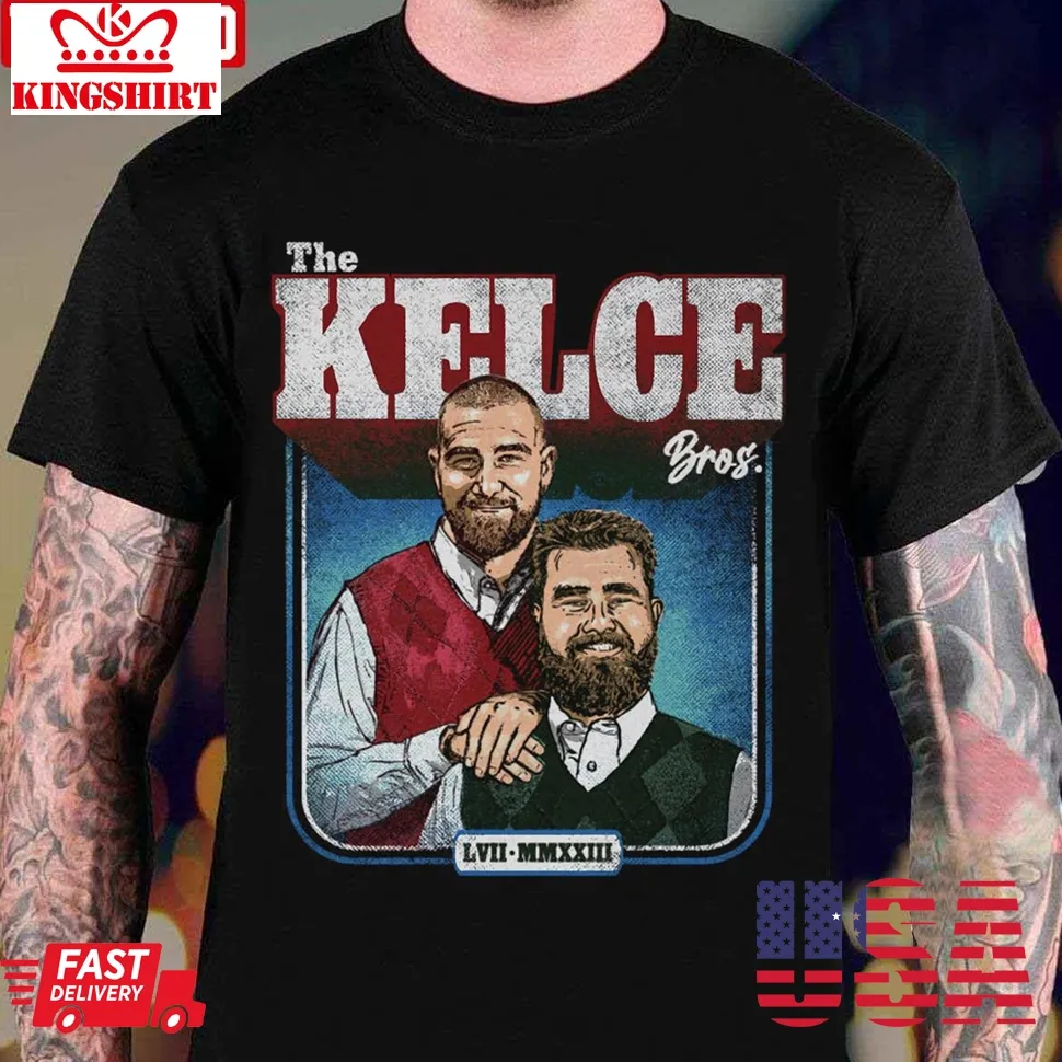 Jason Kelce &038; Travis Kelce The Kelce Bros Unisex T Shirt Size up S to 4XL