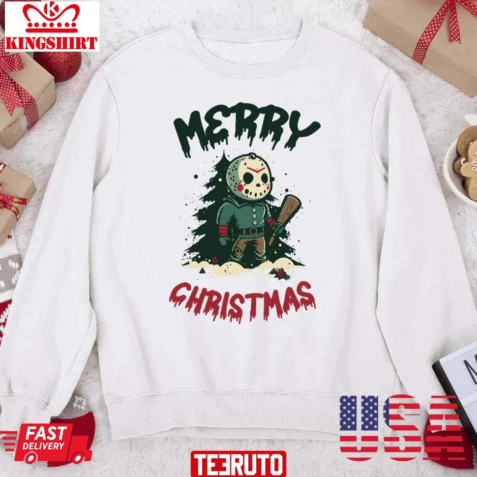 Jason Voorhees Christmas Christmas 2023 Unisex Sweatshirt Size up S to 4XL