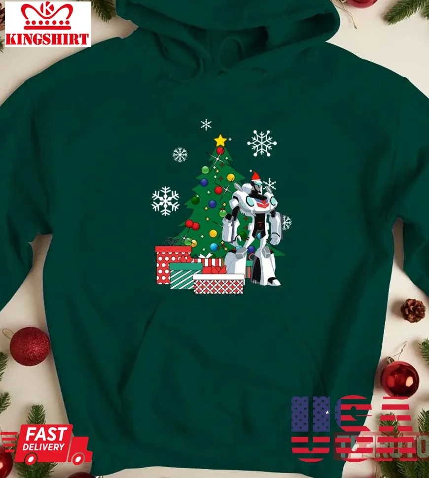 Jazz Around The Christmas Tree Transformers Unisex Sweatshirt Plus Size