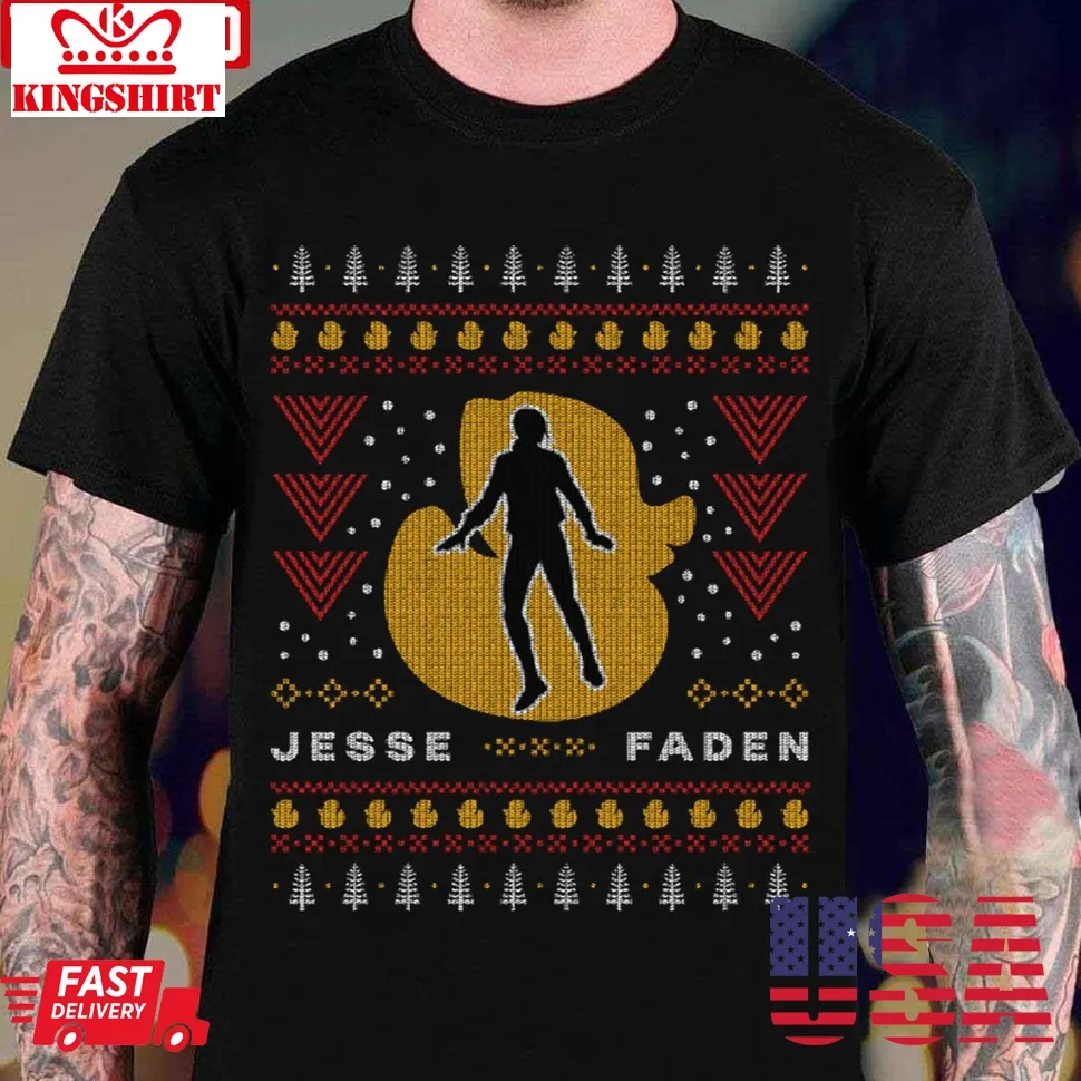 Jesse Faden Ugly Christmas Unisex T Shirt Size up S to 4XL