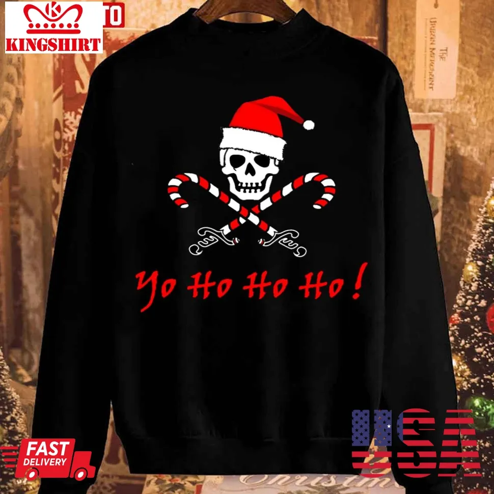 Jolly Pirate Santa Christmas Unisex Sweatshirt Unisex Tshirt