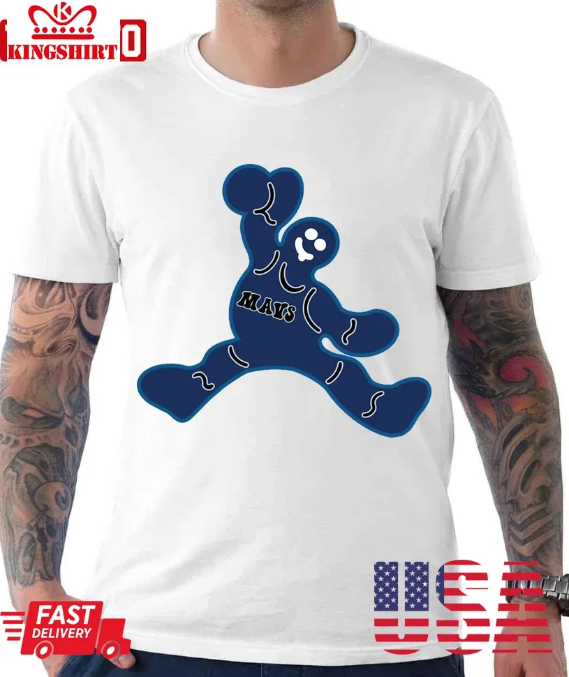 Jumping Dallas Mavericks Gingerbread Man Unisex T Shirt Unisex Tshirt