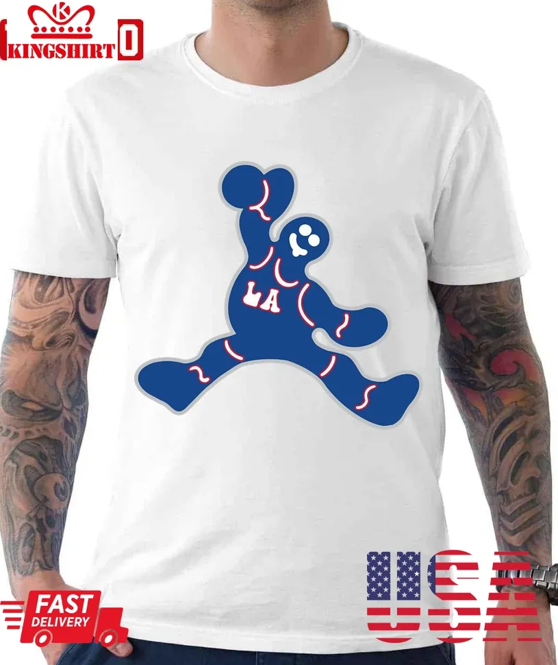 Jumping La Clippers Gingerbread Man Unisex T Shirt Size up S to 4XL
