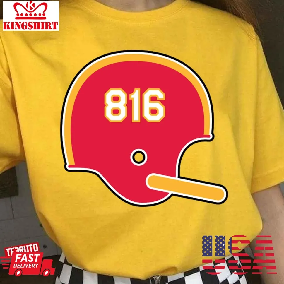 Kansas City Chiefs 816 Helmet Unisex T Shirt Size up S to 4XL