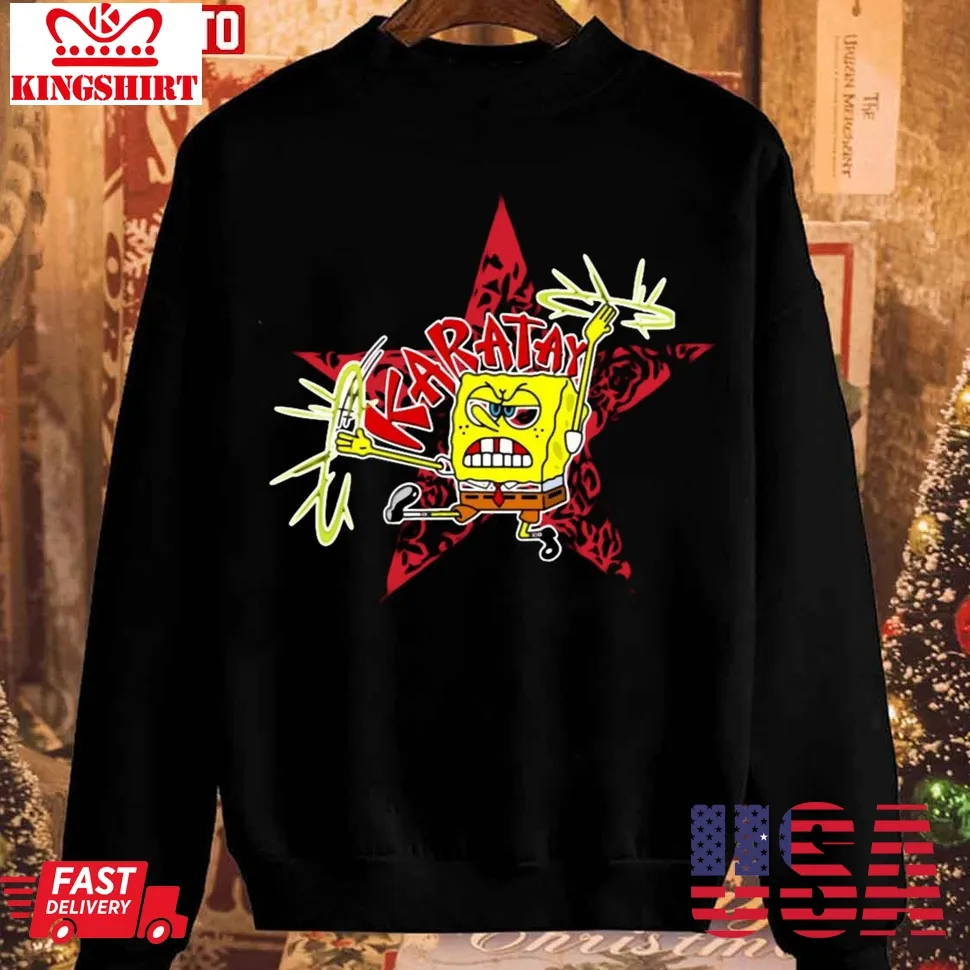 Karatay Spongebob Defence Christmas Unisex Sweatshirt Plus Size