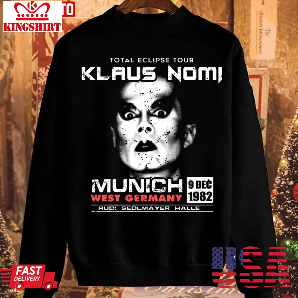 Klaus Nomi Tour Black Print Unisex Sweatshirt Plus Size