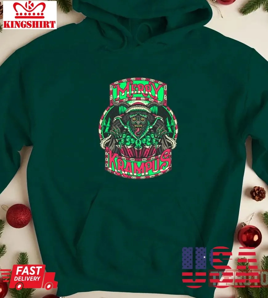 Krampus Christmas 2023 Unisex Sweatshirt Plus Size