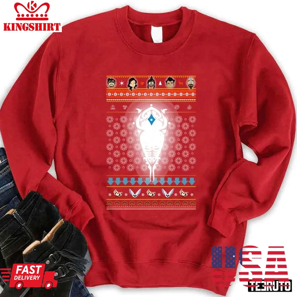 Legend Of Korra Christmas Chibis 2023 Sweatshirt Unisex Tshirt