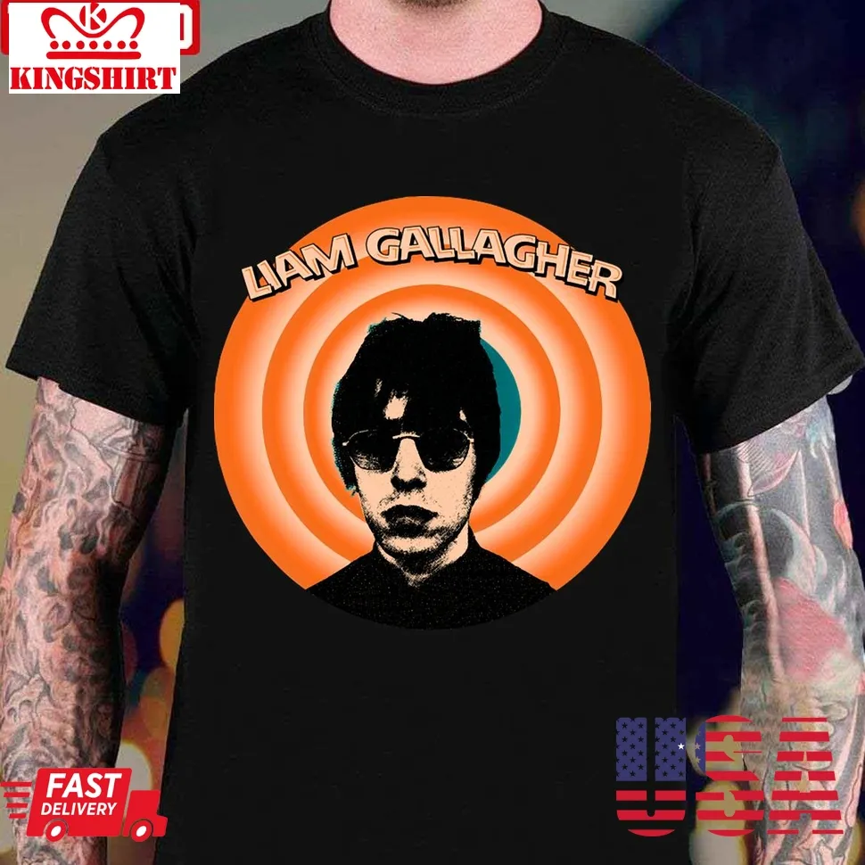 Liam Gallagher Duotone Unisex T Shirt Size up S to 4XL