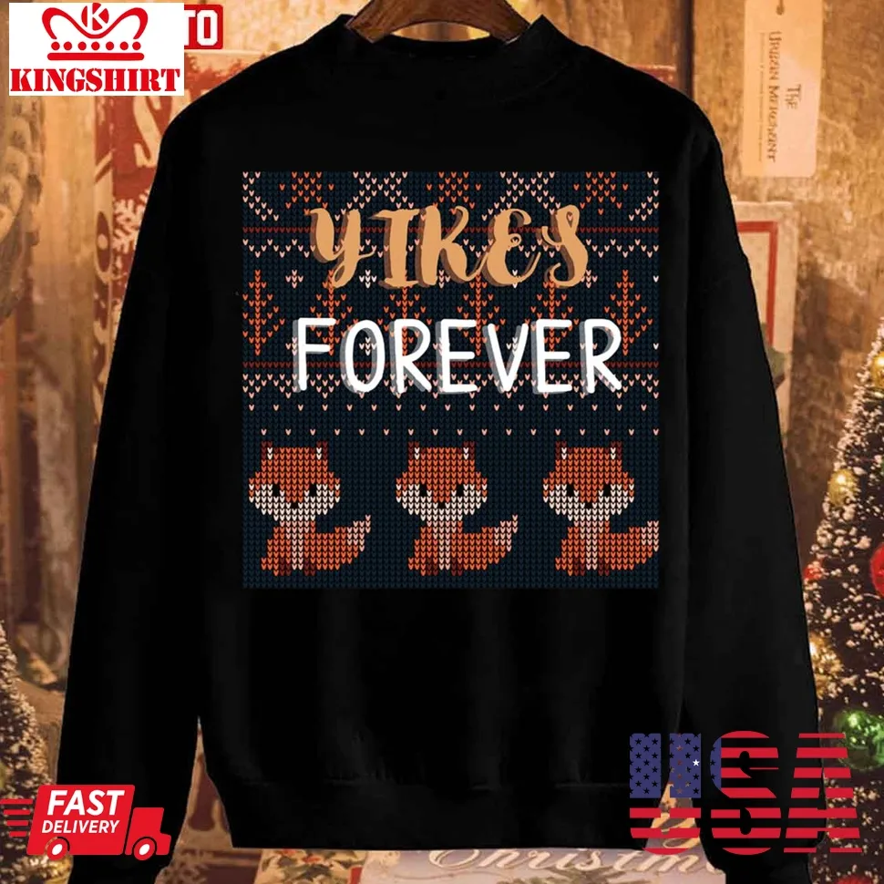 Little Misfortune Yikes Forever Benjamin Ugly Christmas Unisex Sweatshirt Size up S to 4XL