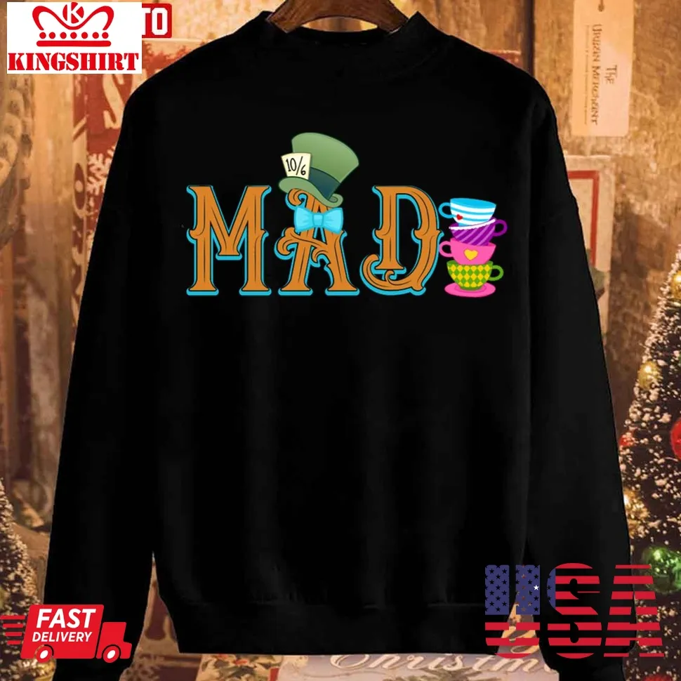 Logo Text Mad Hatter Unisex Sweatshirt Unisex Tshirt
