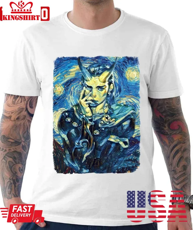 Loki Mix The Starry Night Van Gogh Unisex T Shirt Plus Size