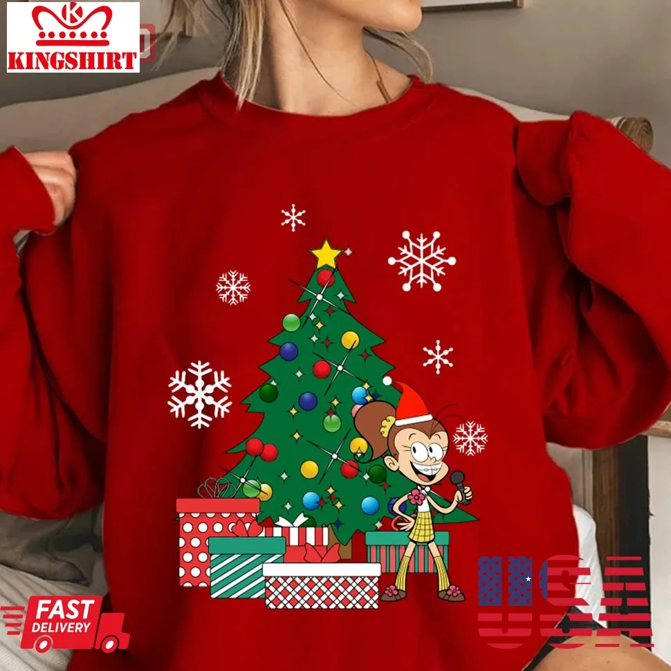 Luan Loud House Around The Christmas Tree Unisex Sweatshirt Unisex Tshirt
