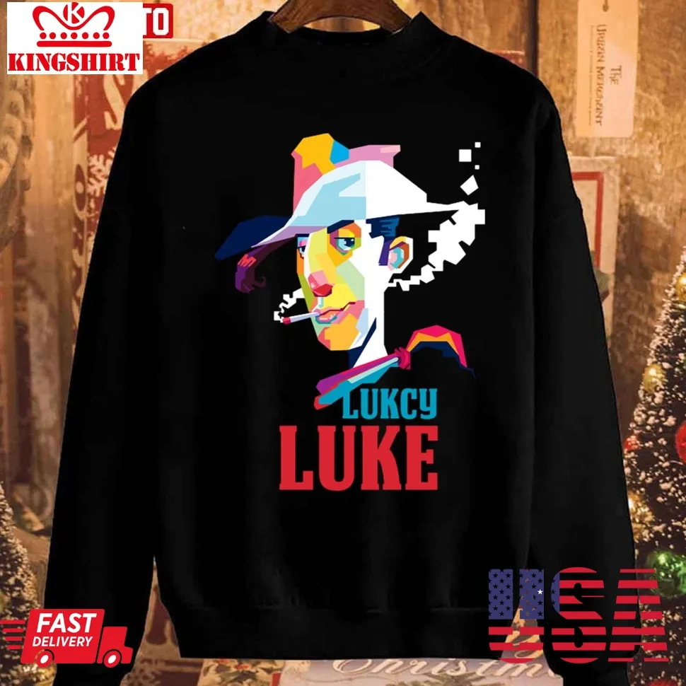 Lucky Luke In Pop Art Unisex Sweatshirt Unisex Tshirt