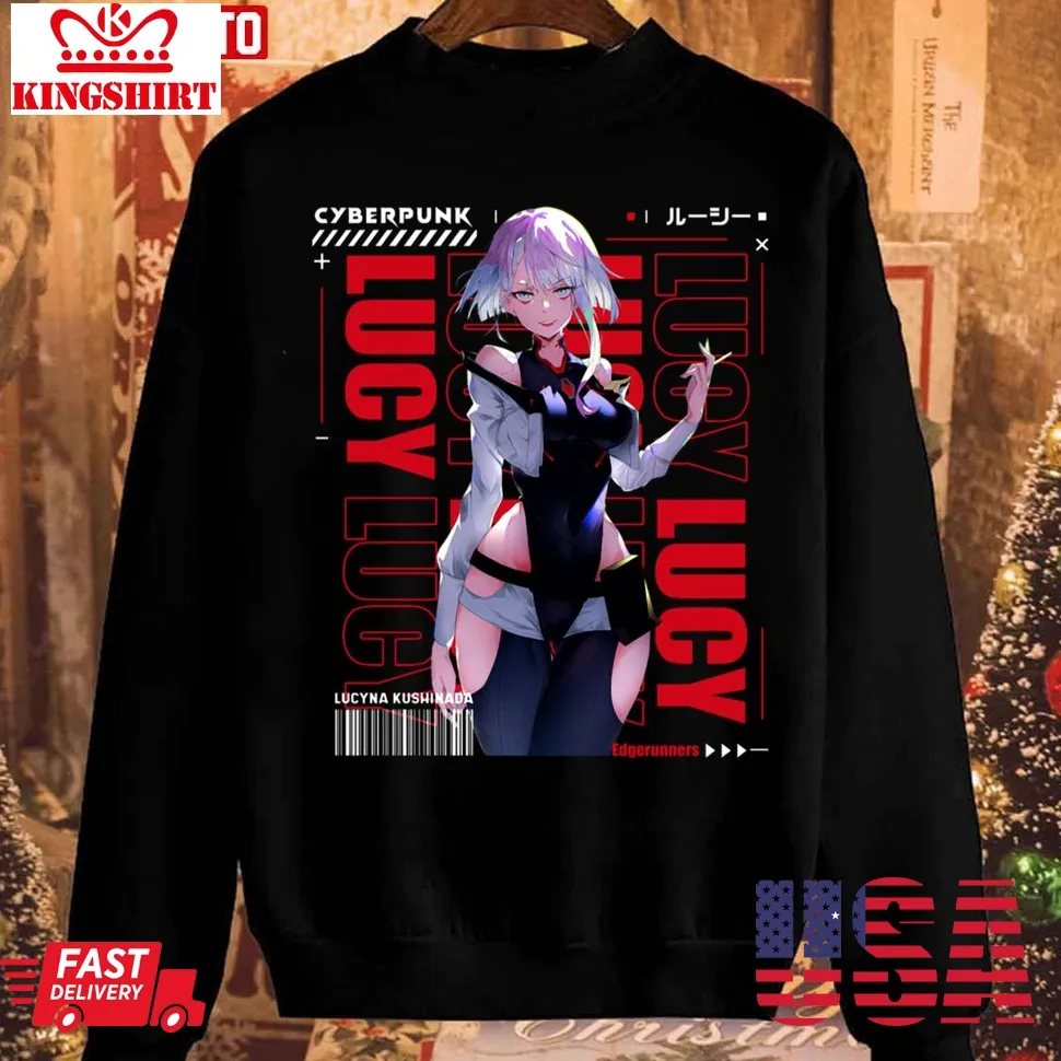 Lucy Cyberpunk Graphic Unisex Sweatshirt Size up S to 4XL