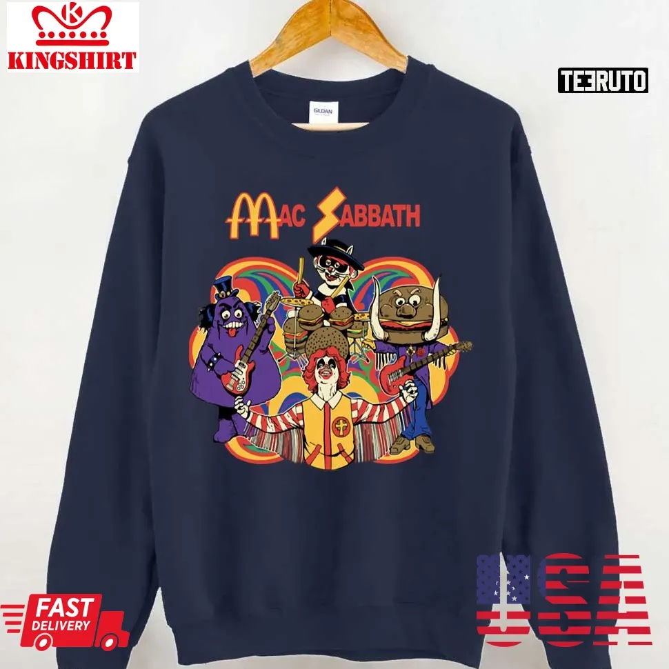 Mac Band Funny Band Mac Sabbath Unisex Sweatshirt Size up S to 4XL