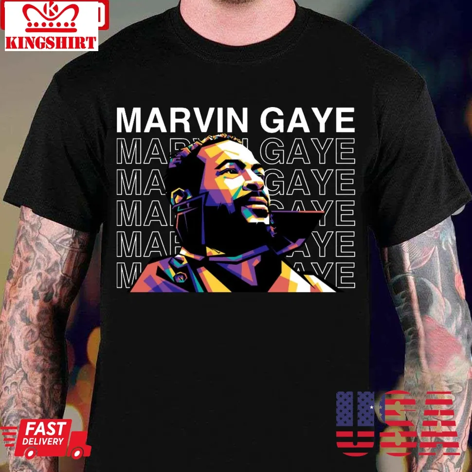 Marvin Gaye Wpap Pop Art Unisex T Shirt Unisex Tshirt