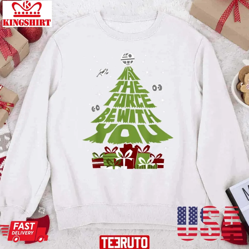 May The Force Be With You Christmas Tree Unisex Sweatshirt Unisex Tshirt