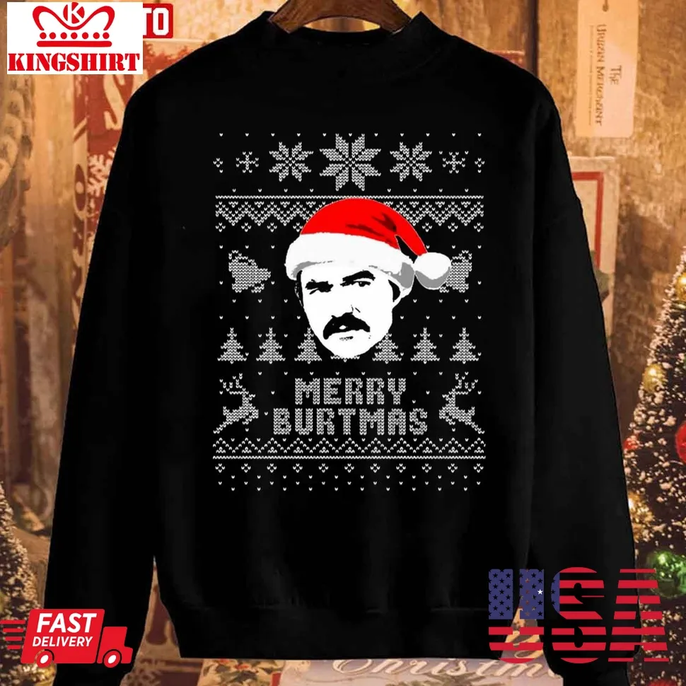 Merry Burtmas Christmas Parody Unisex Sweatshirt Size up S to 4XL