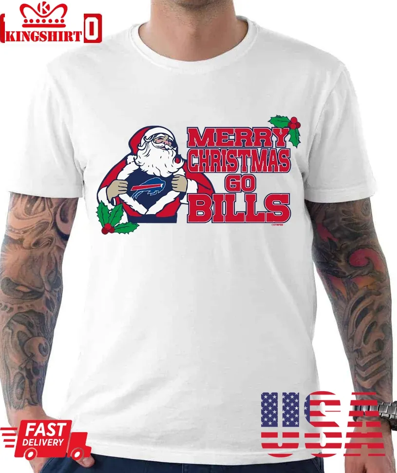 Merry Christmas Go Buffalo Bills Unisex T Shirt Unisex Tshirt