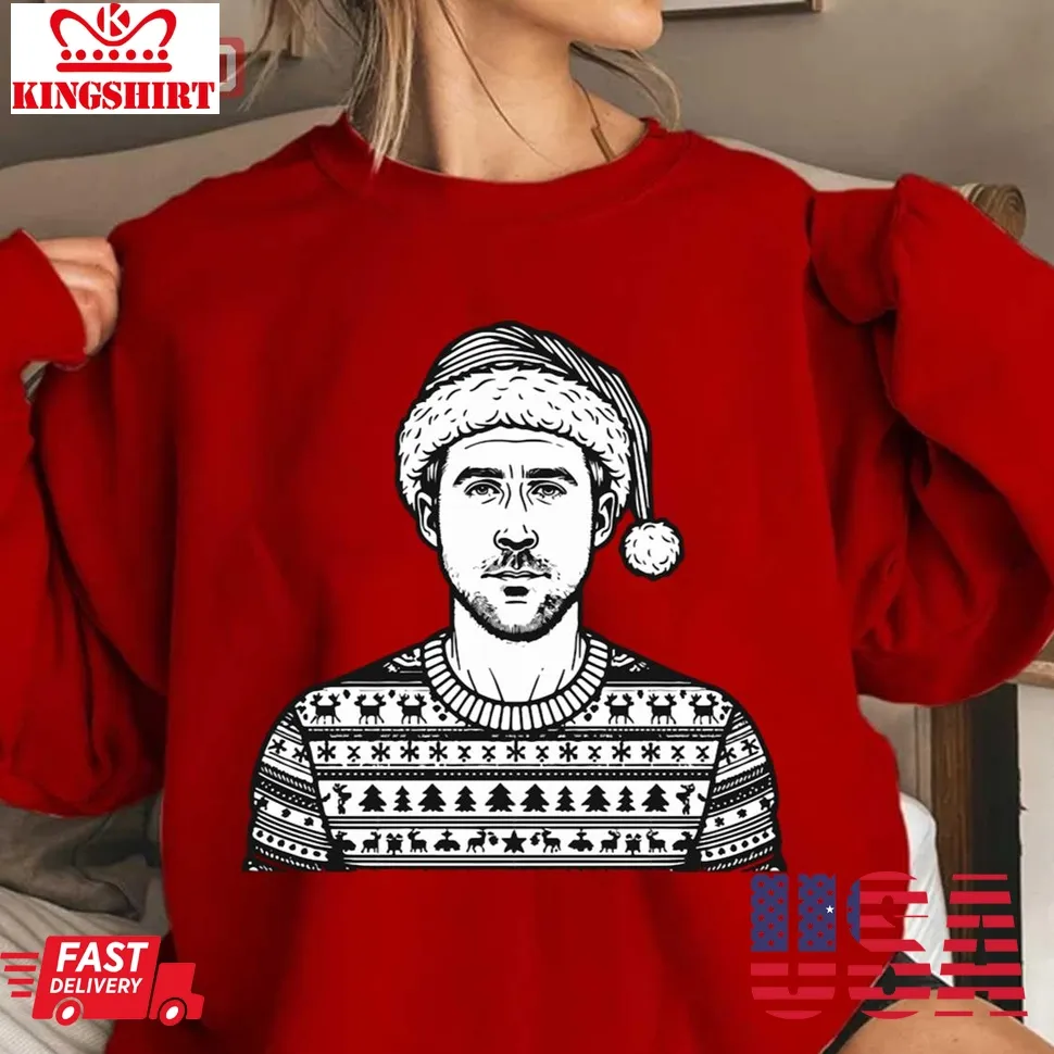 Merry Christmas Ryan Gosling Unisex Sweatshirt Unisex Tshirt