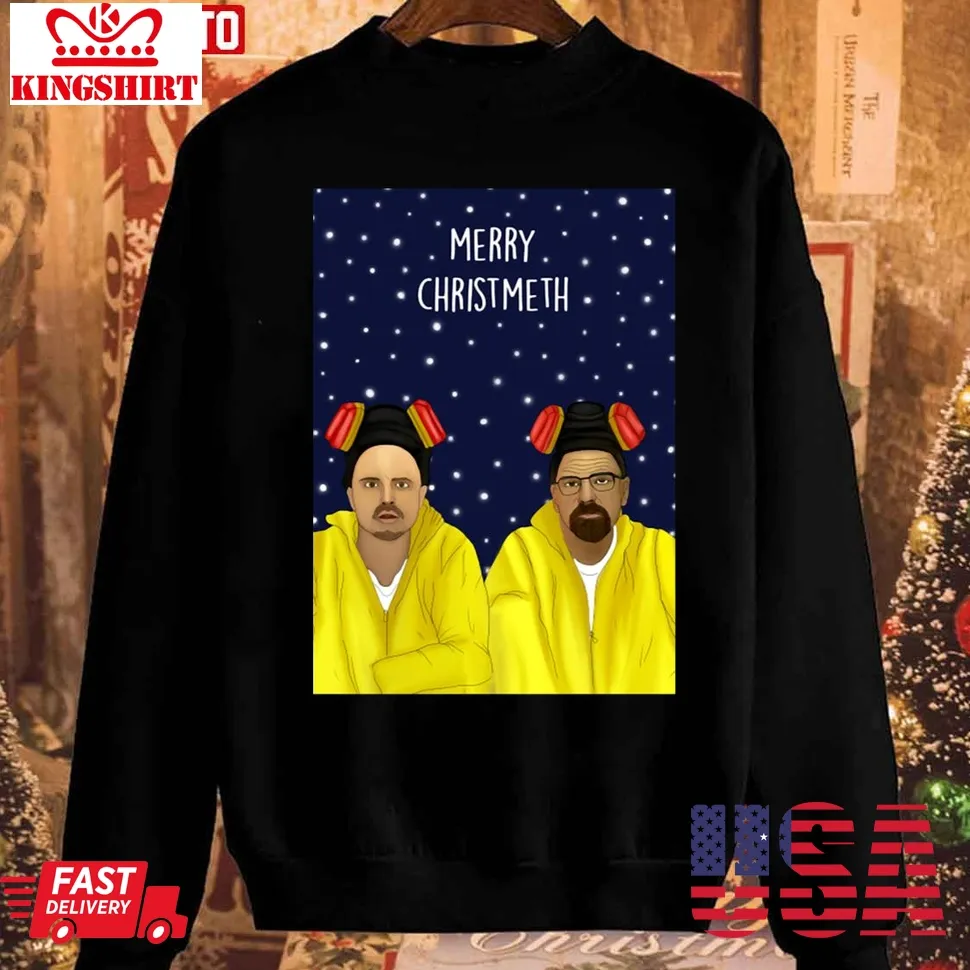 Merry Christmeth Breaking Bad Christmas Unisex Sweatshirt Plus Size