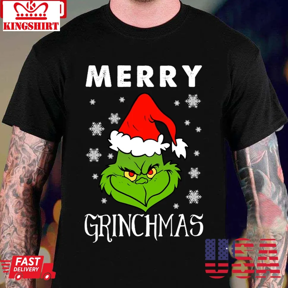 Merry Grinchmas Green Christmas Unisex T Shirt Unisex Tshirt