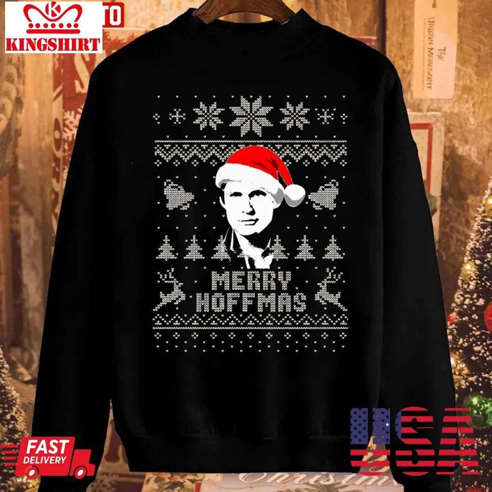 Merry Hoffmas Christmas Parody Unisex Sweatshirt Size up S to 4XL