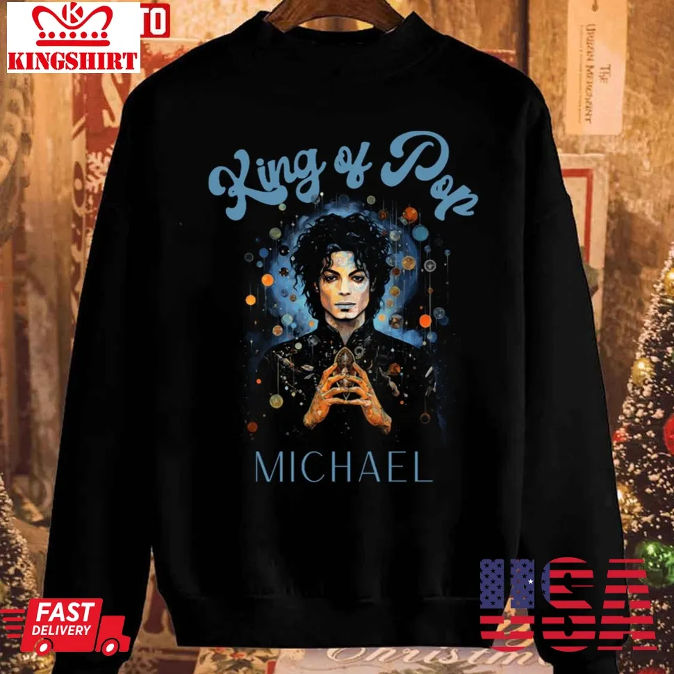 Michael Jackson King Of Pop Christmas Unisex Sweatshirt Size up S to 4XL