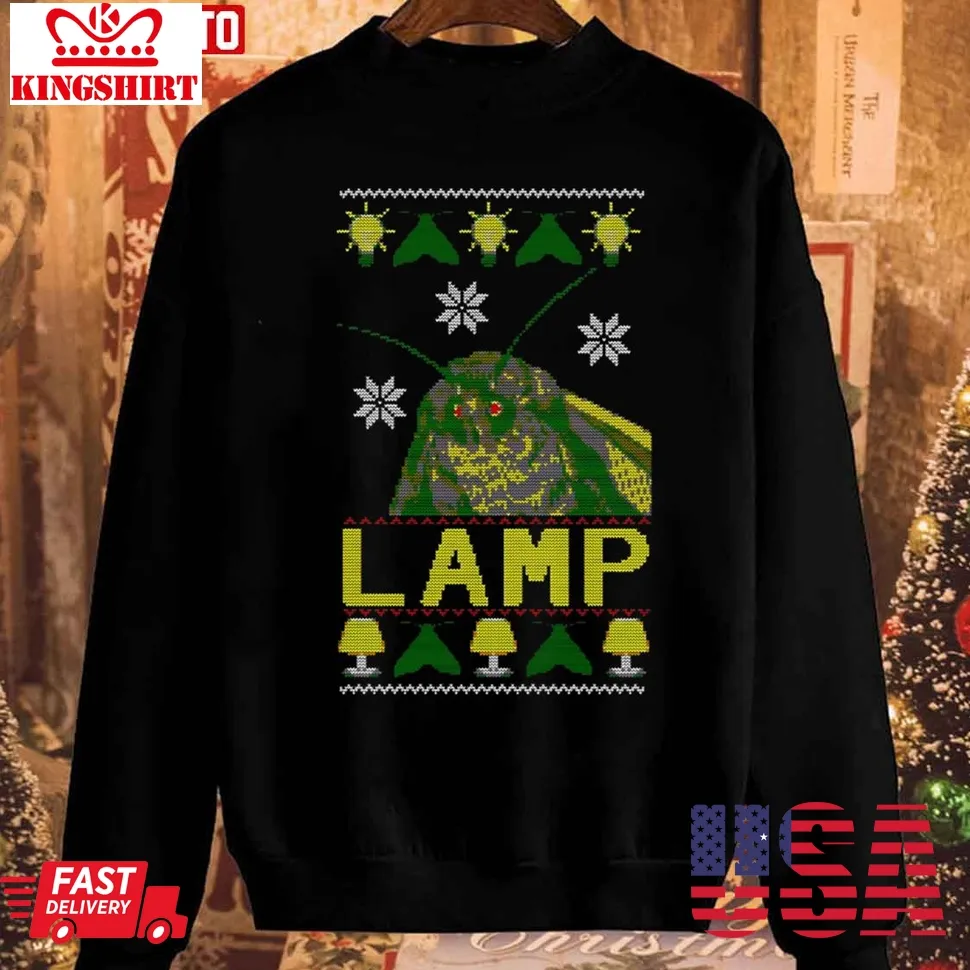 Moth Lamp Meme Christmas Unisex Sweatshirt Unisex Tshirt
