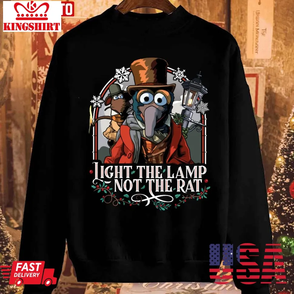 Muppet Christmas Carol Gonzo &038; Rizzo Unisex Sweatshirt Plus Size