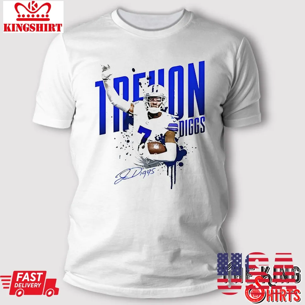Nahshon Wright Dallas Cowboys Trevon 7 Shirt Size up S to 4XL